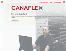 Tablet Screenshot of canaflex.com
